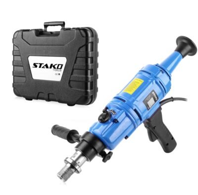 STAKO Professioneller Kernbohrmaschine Handgeführt mit kraftvollem 2100-W-Motor – Bohrdurchmesser Max. Ø 202 mm – 7 kg – Diamant Kernbohrgeräte für beton 2730 U/min – Kernbohreinheit mit 3 Gänge
